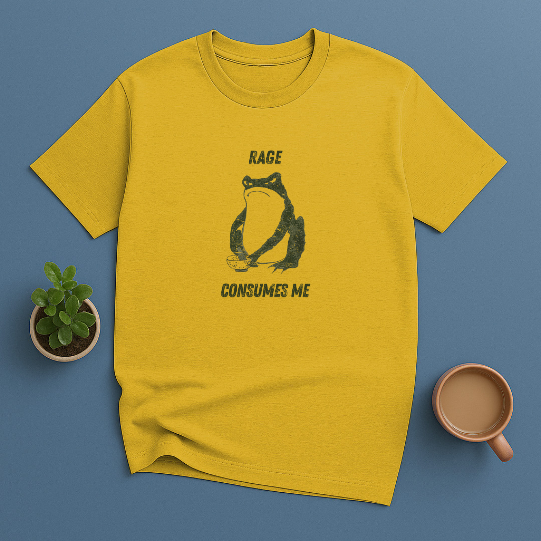 Rage Consumes Me Frog Vintage T-Shirt