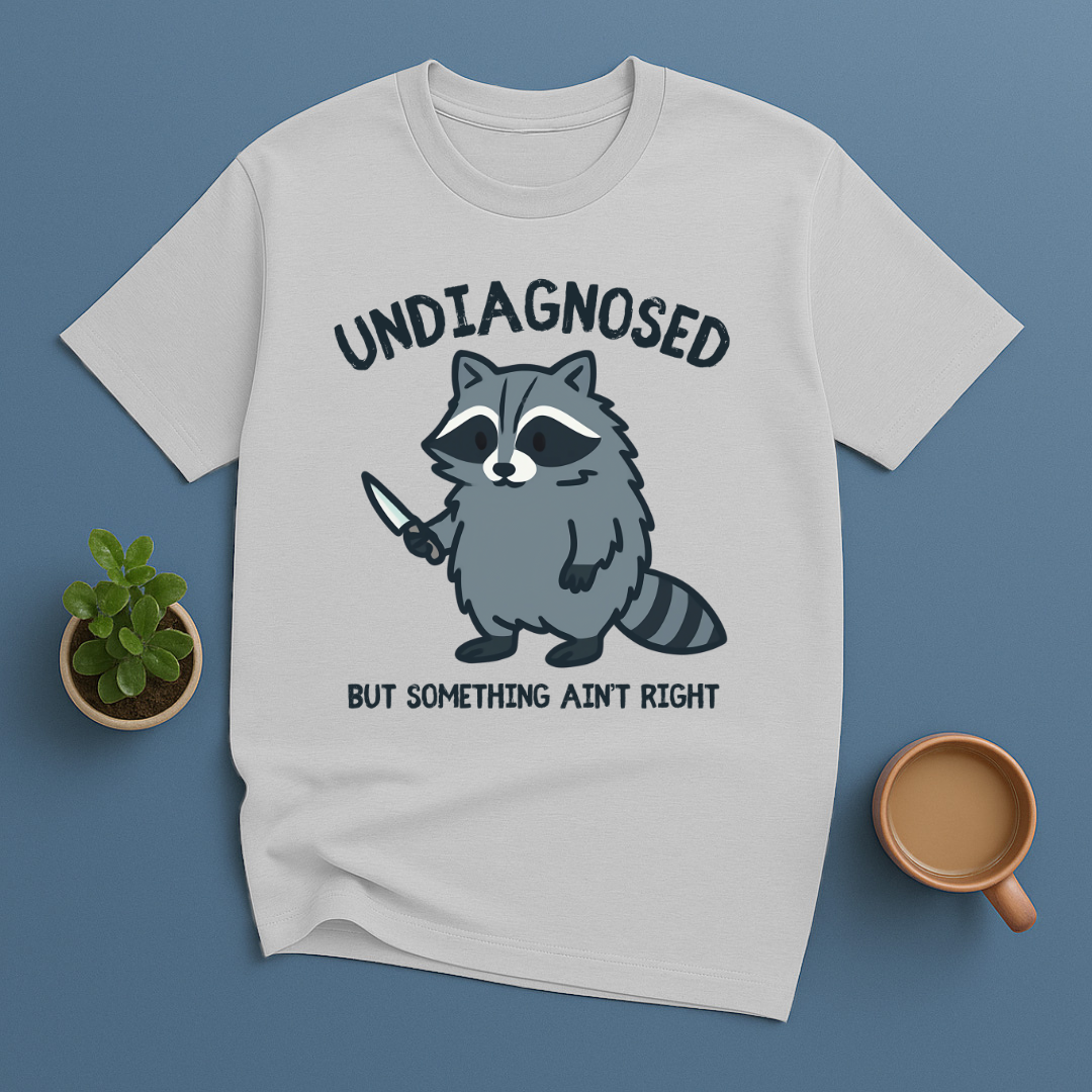 Undiagnosed But Something Ain't Right Racoon T-Shirt