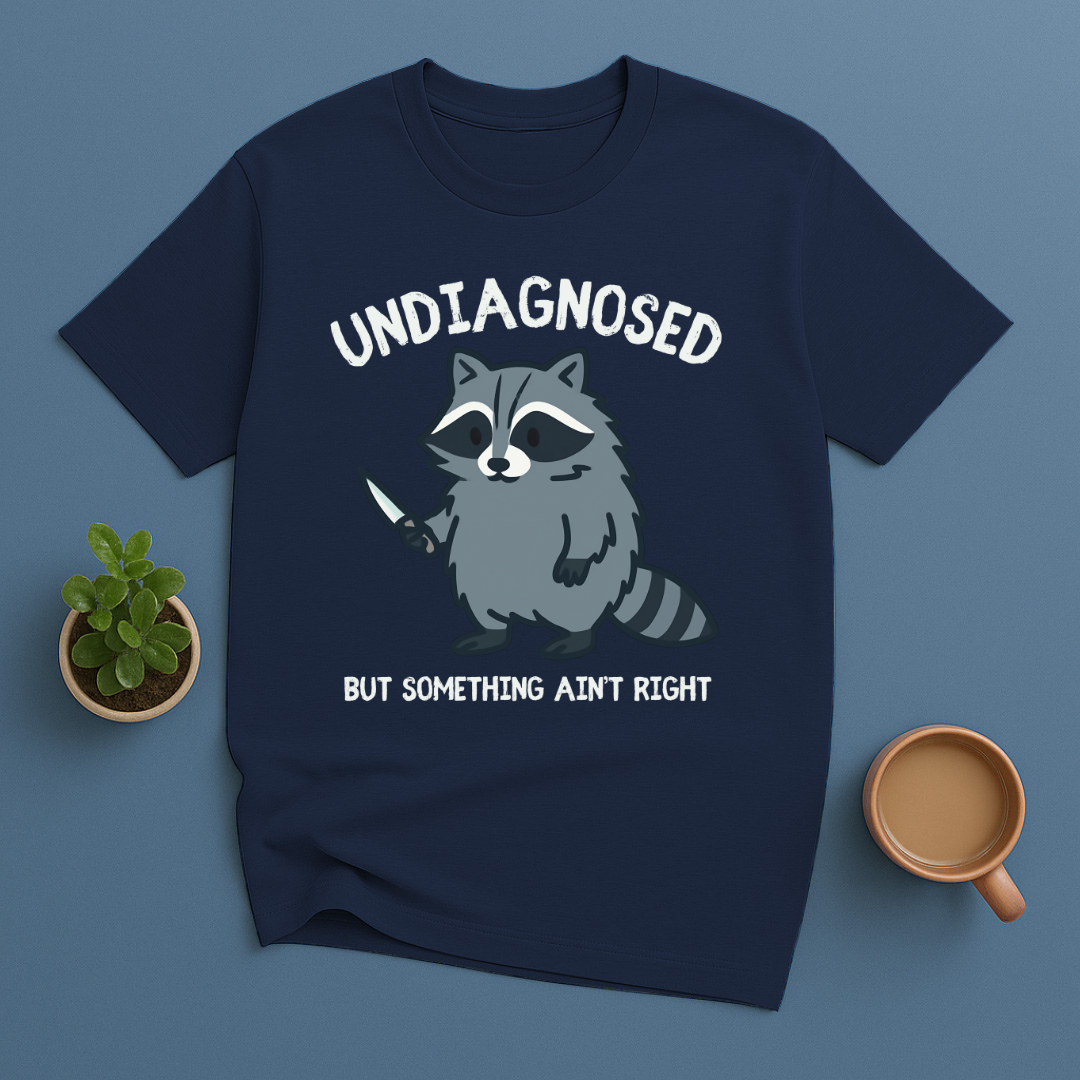 Undiagnosed But Something Ain't Right Racoon T-Shirt