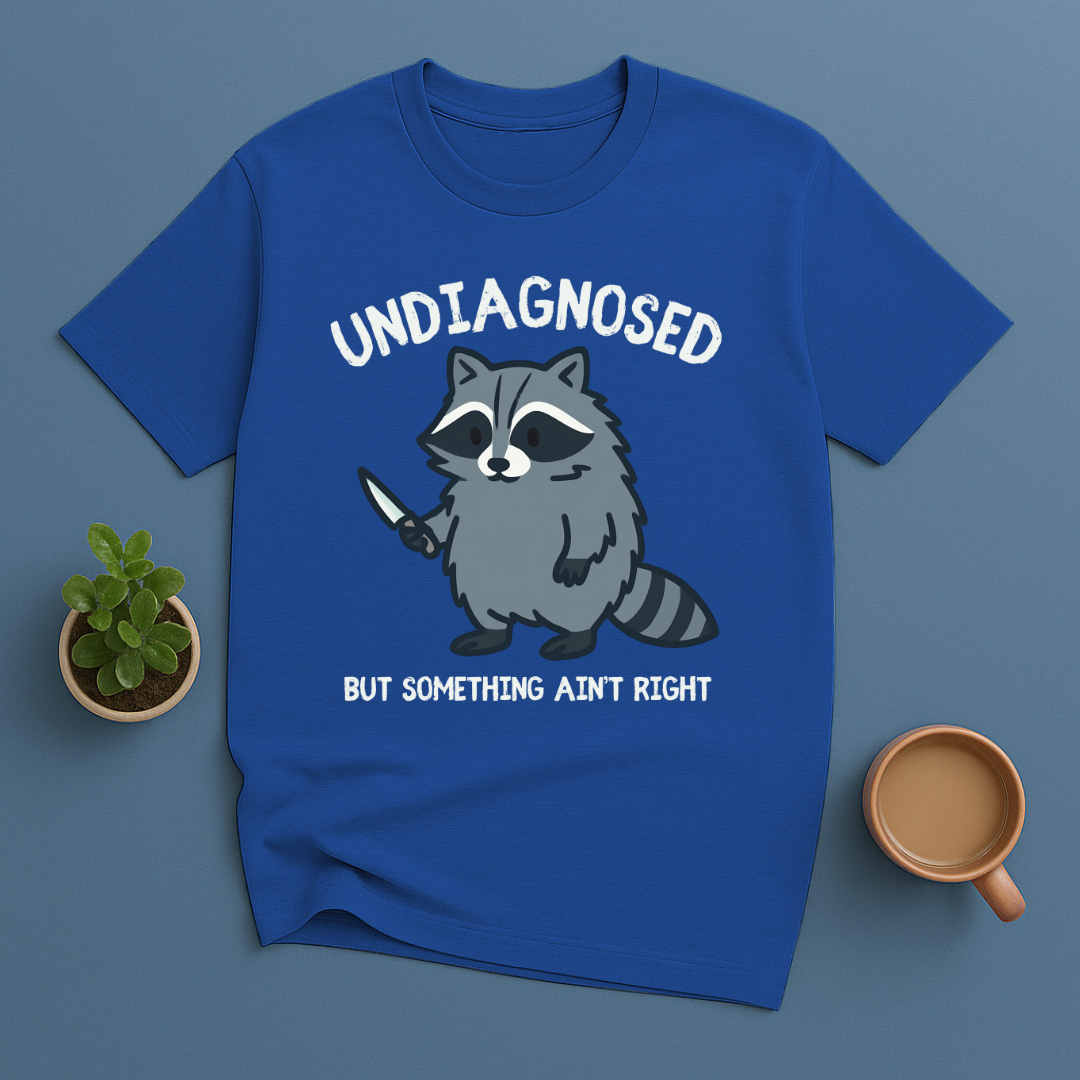 Undiagnosed But Something Ain't Right Racoon T-Shirt