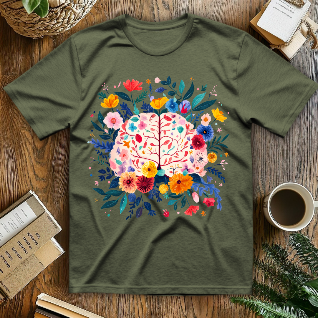 Brains with Flowers T-Shirt