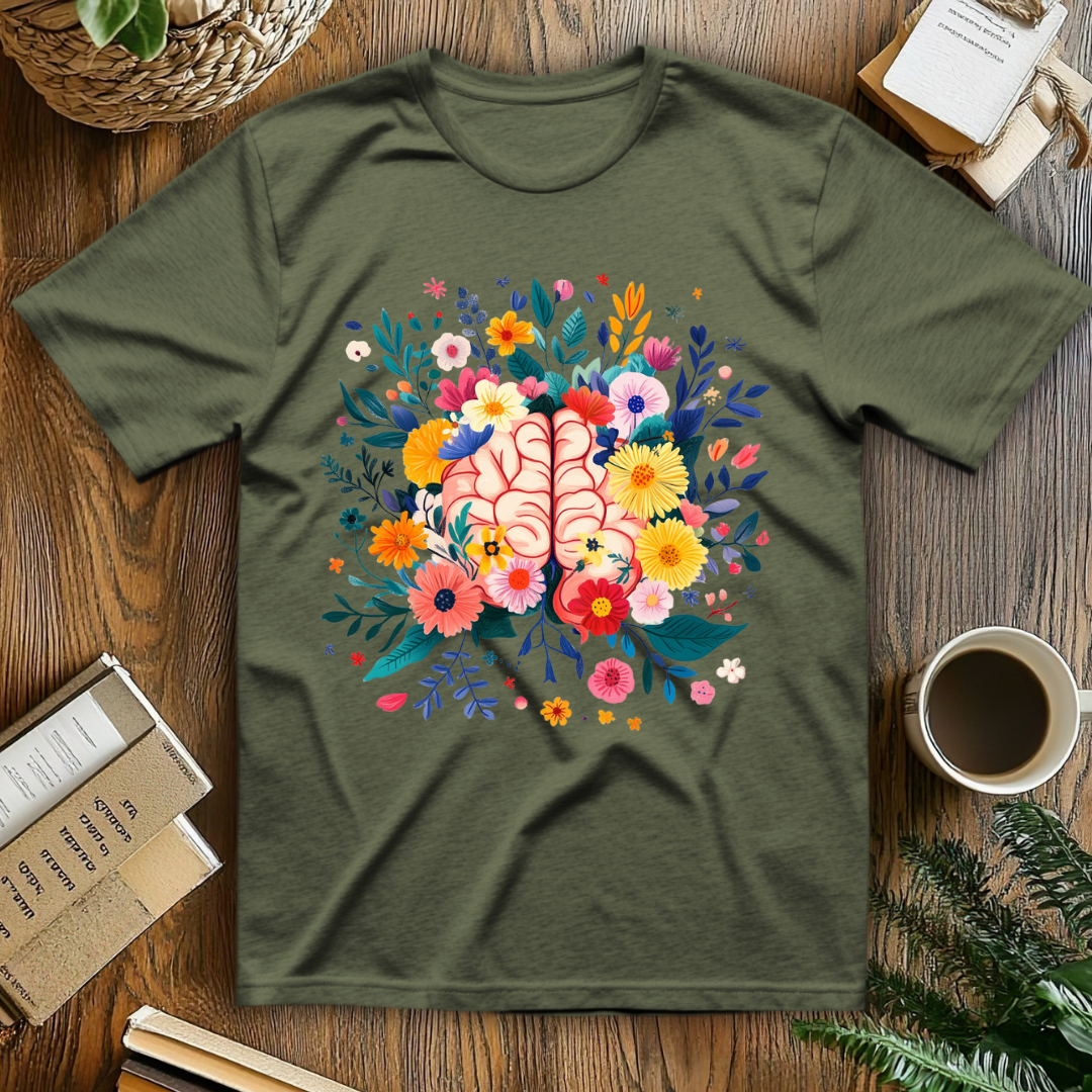 Brains With Flowers T-Shirt