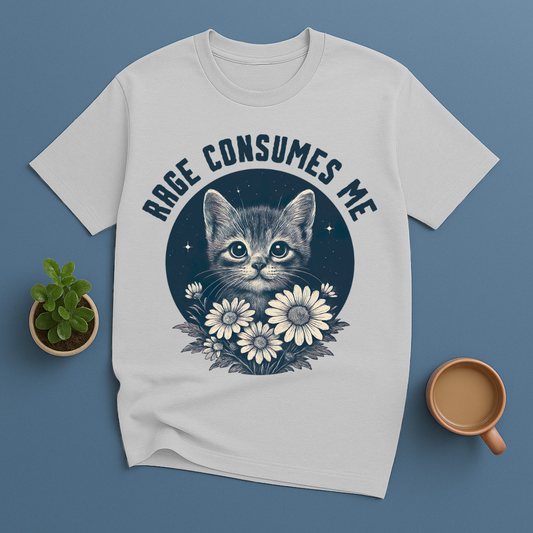 Rage Consumes Me Cat T-Shirt